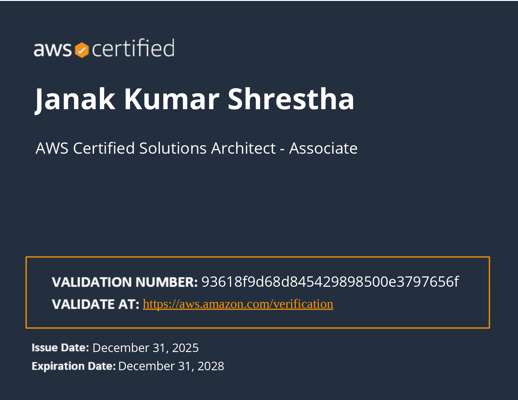 AWS Certified Solutions Architect - Associate
